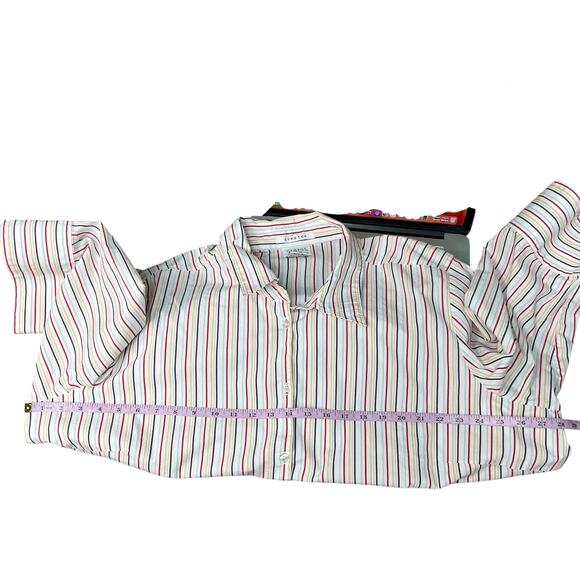 George Womens Shirt 26/28W Cotton Stretch Business Workwear Office Career Dressy - Picture 9 of 10